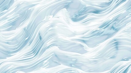 Obraz premium Abstract Liquid Flow, Blue and White Swirling Texture