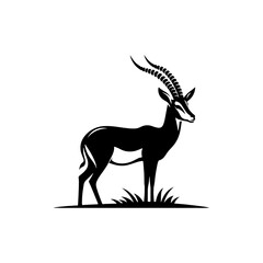Gazelle Silhouette - Minimalist Gazelle Vector - Gazelle Illustration.