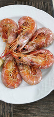 seafood dish with prawns mussels and shells