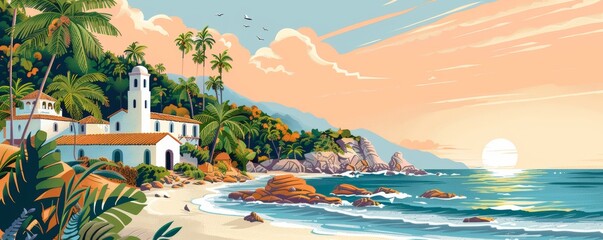 Illustrate a travel guide booklet for a tourist destination, showcasing detailed information and stunning images