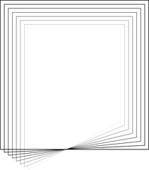 Square line blend halftone. Design geometric element