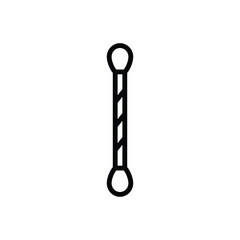 Black line icon for ear sticks