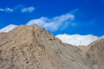 landscape with blue sky