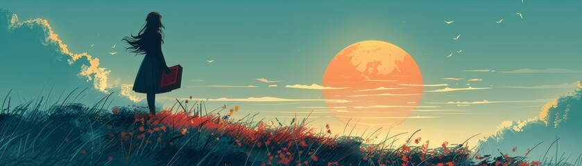 Illustrate a book cover for a self-help book, with a simple and elegant design