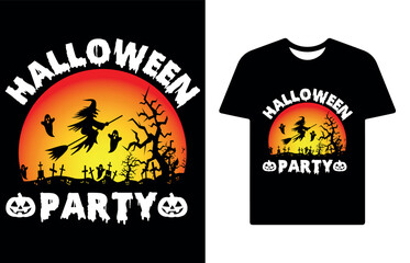 Halloween party t shirt design Halloween poster banner and others use.