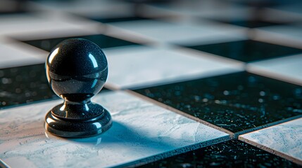 Retro Checkerboard Vintage Tile Floor Zoom Backgrounds - Classic Black and White Flooring Style for Virtual Meetings or Video Calls