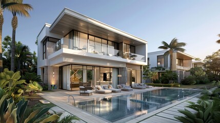 Design a brochure for a real estate company, featuring property listings and beautiful images of the homes