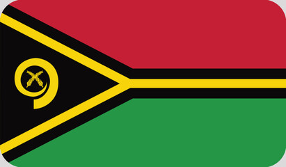 Vanuatu Flag. Illustration of the flag of Vanuatu