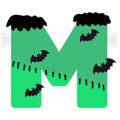 Spooky Halloween Letter M