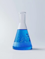 laboratory flask with liquid
