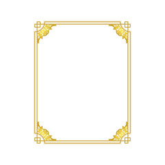 gold frame border .eps