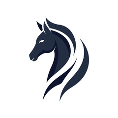 Horsehead silhouette vector illustration