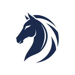 Horsehead silhouette vector illustration