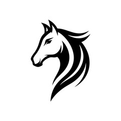 Horsehead silhouette vector illustration