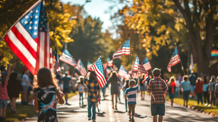 Celebrating Independence Day in US. Independence day. Liberty enlightening the world. American Celebration Usa Flag And Fireworks At Sunset. USA flag with fireworks background for 4 july independence