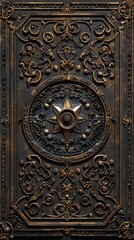 Obraz premium Baroque, barocco ornate marble ceiling non linear reformation design. elaborate ceiling with intricate accents depicting classic elegance and architectural beauty