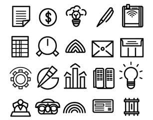 Business Icon Minimal, Simple Logo
