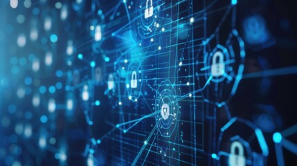 Obraz premium Close-up view of identity management systems integrating multi-factor authentication for enhanced security