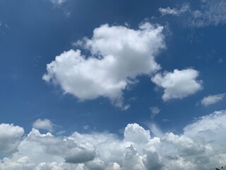 blue sky with clouds