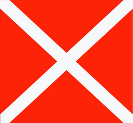 Obraz premium Chiffre 4 du Code maritime international 