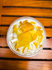 Delicious mango smoothie