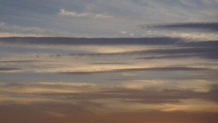 the clouds are floating