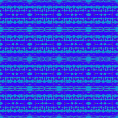 Blue and white watercolor ornament painted with watercolor on paper.