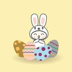 cute rabbit vector illustration design. Eps 10