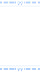 16:9 ピクセルアートな上下ハシゴレースフレーム★PNG