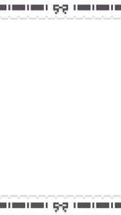 16:9 ピクセルアートな上下ハシゴレースフレーム❤︎PNG