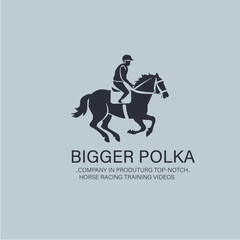 Bigger Polka logo design, minimalist logo, unique logo, logo maker, creative logo, brand identity, logo design