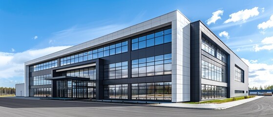 commercial facility, modern R an D building