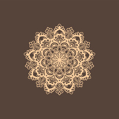 Elegant ethnic mandala design background