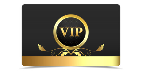 Naklejka premium VIP. Vip in abstract style on black background. VIP card. Luxury template design. VIP Invitation. Vip gold ticket. Premium card. 
