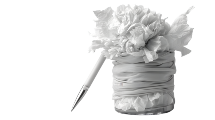 pen and paper isolated on Transparent background. png