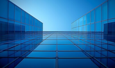 Obraz premium Modern Architectural Design: Glass Facade