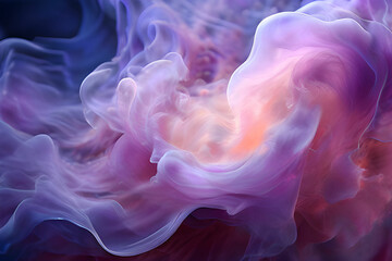 ein verträumter abstrakter Hintergrund mit wirbelnden Mustern und einer Mischung aus sanften Lila und Rosa erinnert . KI Generated