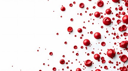 blood on white background