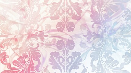 Design of a damask background with soft pastel lines