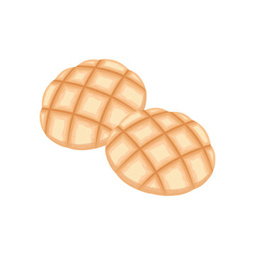 Melon pan, Japanese sweet bread.