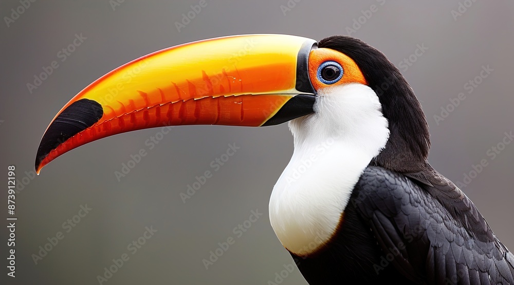 Poster toucan on a tree