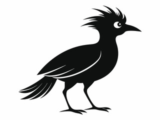 set of silhouettes of birds Vector, isolated black silhouette bird bundle
