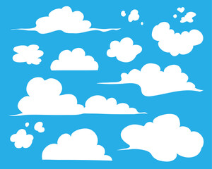 Cloud vector. Cloud illustration graphic. Cloud icon. Cloud for cartoon or manga