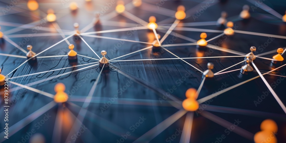 Wall mural global structure networking and data exchanges customer