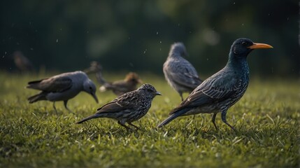 Small bird on a fence