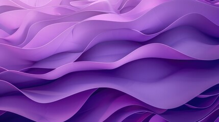 Fototapeta premium Abstract purple gradient background with wavy layers