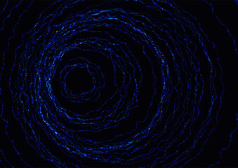 Abstract particle waves background 