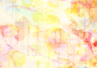 カラフルな水彩テクスチャ背景