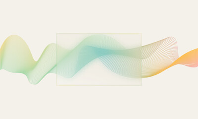 A page for a glassmorphism style web site with abstract waves.