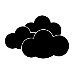 Abstract Clouds silhouette vector illustration